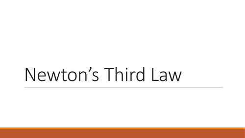 Newton's Third Law