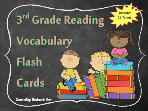 3rd Grade Reading Vocabulary Cards