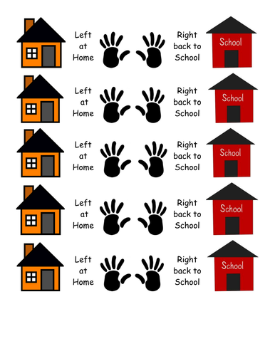 Left at Home/Back to School Labels