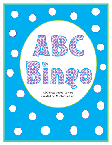 ABC Bingo Cards - Uppercase Letters