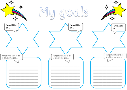Goals & Steps to Achieve Posters