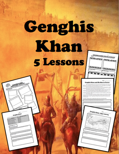 Genghis Khan 5 Lesson Packet