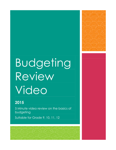 Budgeting Review Video