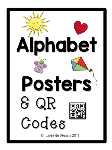 Alphabet Posters with QR Codes 