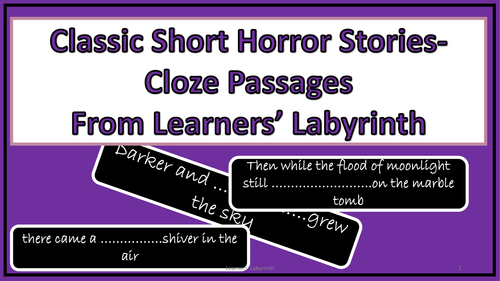Cloze Passages - Classic Short Stories (Horror/Sci-Fi)