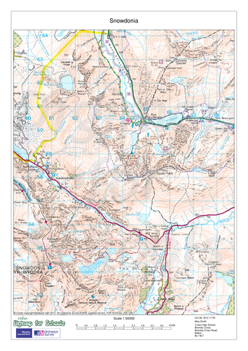Glacial features on an OS map