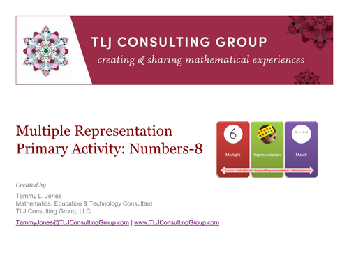 Multiple Representation Match Activity Primary Numbers-8 
