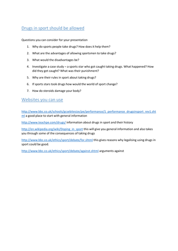 AQA GCSE RS  B independent study projects. (Religion and citizenship) 