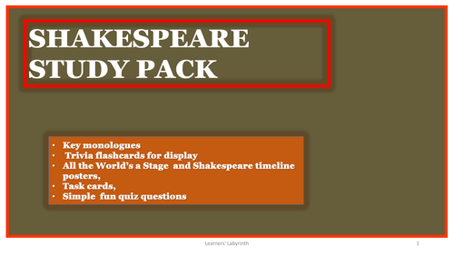 400 Years of Shakespeare - Fun Study Multi Pack (Bundle)