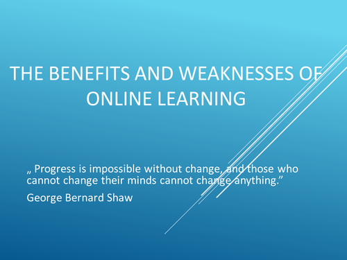 Benefits and Drawbacks  of Online Education