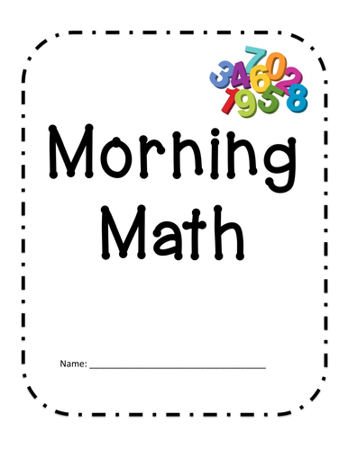 Morning Math Work/ Daily Math