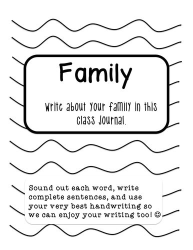 Class Journals for work on writing