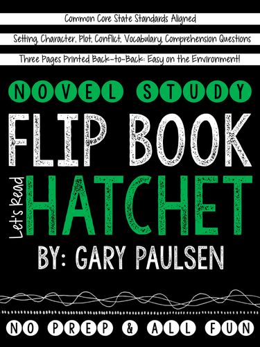 Hatchet Novel Study Flip Book