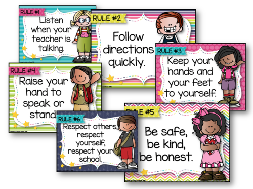 Classroom Rules Posters