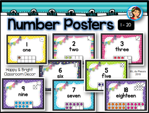 Number Posters 1-20 