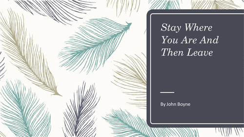 Stay Where You Are And Then Leave by John Boyne KS3