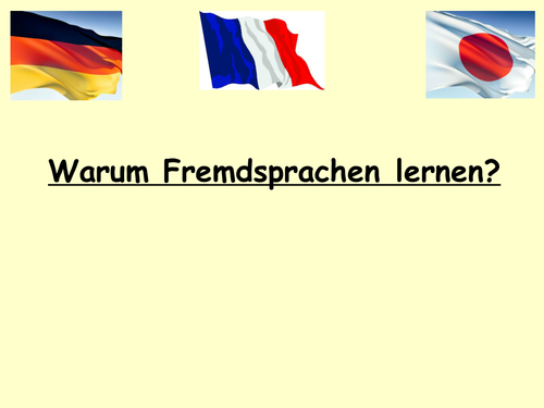 Warum Fremdsprachen lernen?