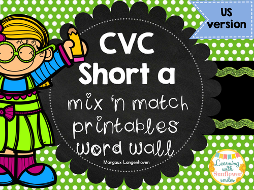 CVC Short A Flip Book and Worksheets