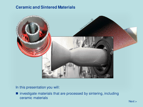 Ceramics and Sintered Materials