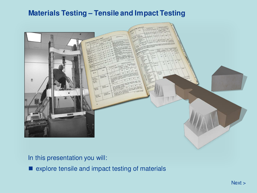 Materials Testing - Tensile and Impact Testing