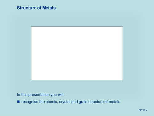 Structure of Metals