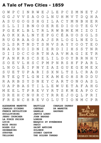 A Tale of Two Cities Word Search 