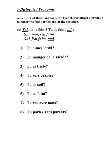 Daily Oral Exercises