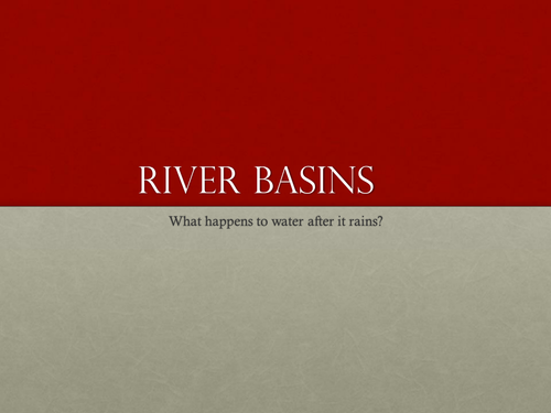 River Basins