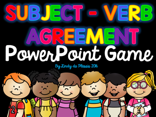 Subject Verb Agreement PowerPoint Game By Lindylovestoteach Teaching 