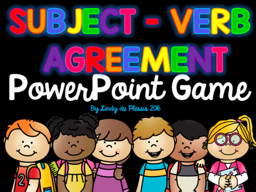 Subject Verb Agreement PowerPoint Game by 
