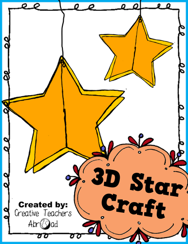 3D Star Classroom Craft