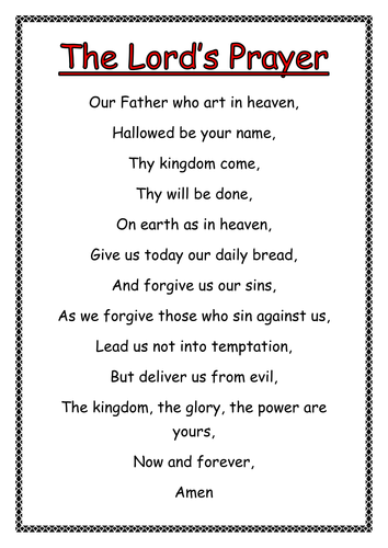the lords prayer