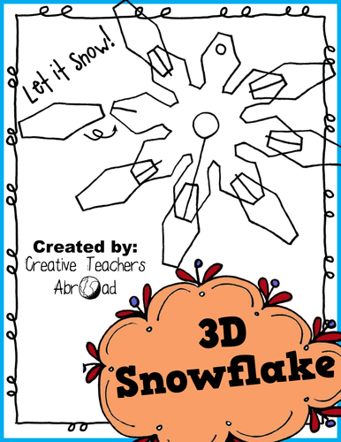 3D Snowflake Classroom Craft