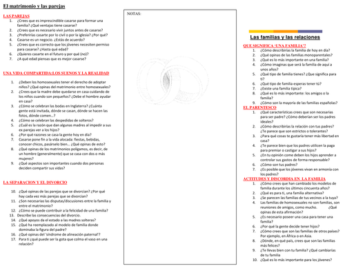 AS Oral questions Spanish