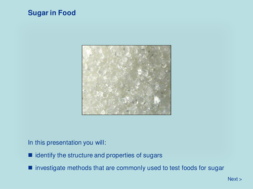 Sugar in Food