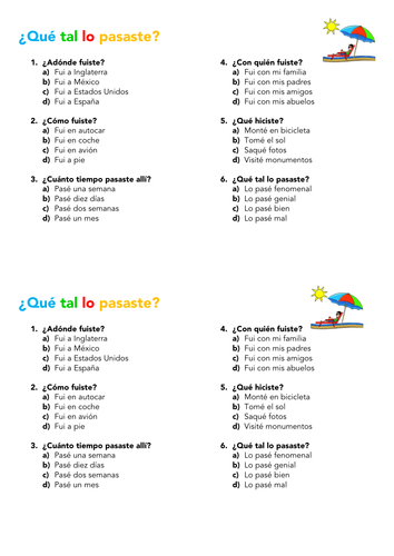 Qué tal lo pasaste?