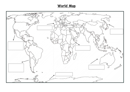 World Map Worksheet Ks2 | Tourist Map Of English