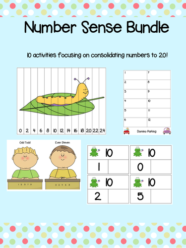 Number - 10 NO PREP Activities! Small Group & Independent Work! Number Bonds, Counting, Doubles!