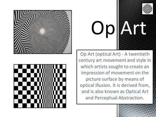 op art bridget riley lesson