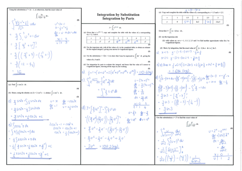 Core 4 - Integration by Substitution and Integration by ...