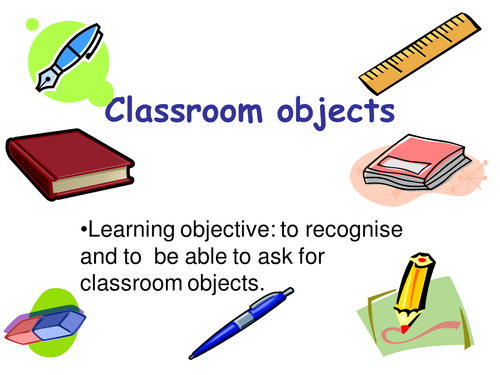 School ( subjects-places at school-classroom objects)