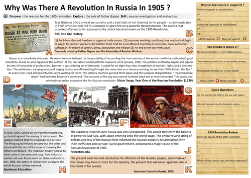 Why was there a revolution in Russia  ? ( Bloody Sunday ) 