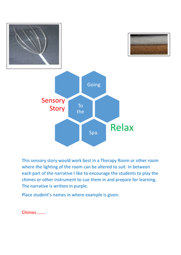 Sensory Story Going to the Spa PMLD