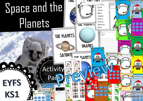 Space and The Planets Activity and Games Pack (KS1/EYFS)