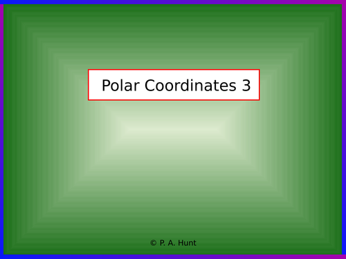Polar Coordinates 3 (A-Level Further Maths)