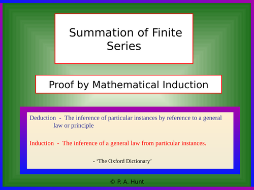 Proof by Mathematical Induction (A-Level Further Maths)