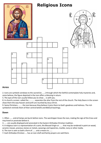 Religious Icons Crossword 
