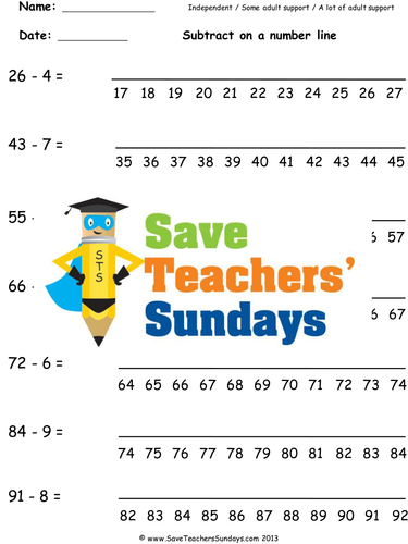 number-line-subtraction-ks1-worksheets-lesson-plans-and-plenary