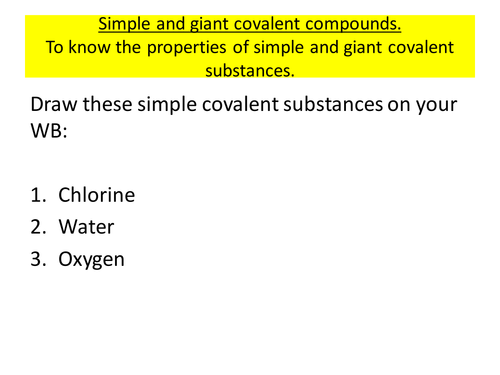 Diamond and graphite- Giant covalent compounds