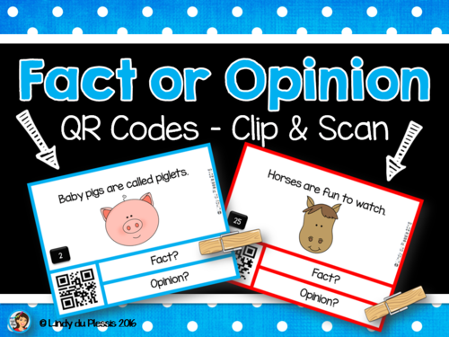 Fact or Opinion Task Cards